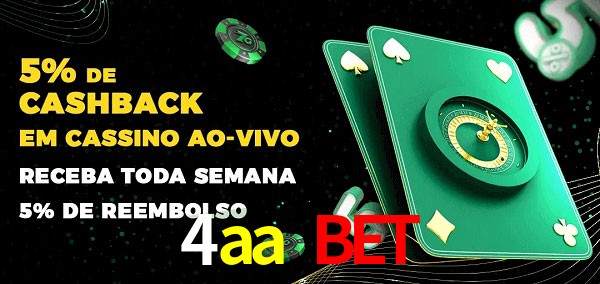 Promoções do cassino ao Vivo 4aa bet